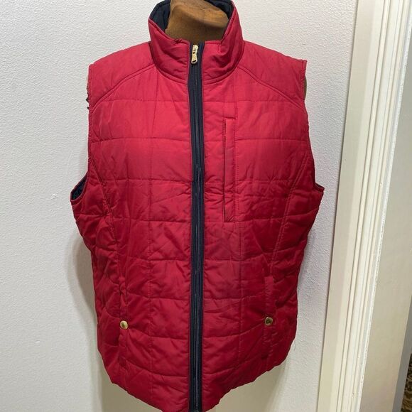 Ralph Lauren Red/Black Puffer Vest Size XL - Picture 1 of 7